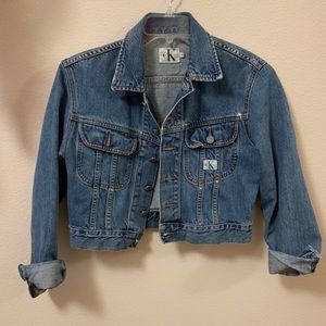 Calvin Klein Denim Cropped Jacket